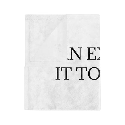 I Cannot Understand It For You Velveteen Microfiber Blanket