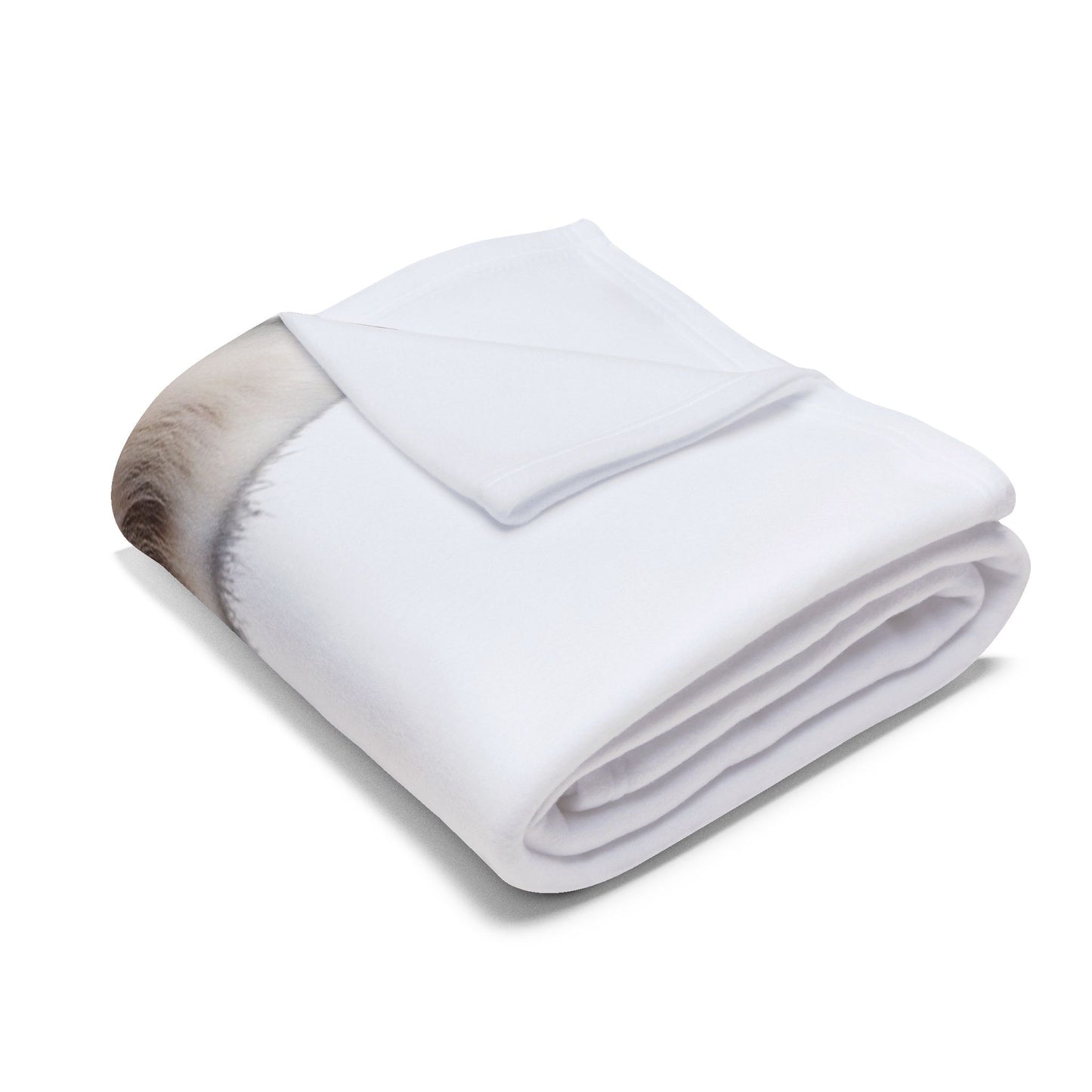 Samoyed Head Arctic Fleece Blanket