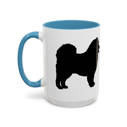 Samoyed Silhouette 2-Tone Coffee Mug