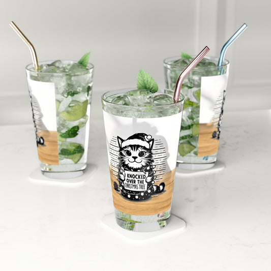 Naughty Cat Drinking Glass