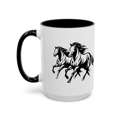 Horsin' Around 2-Tone Coffee Mug