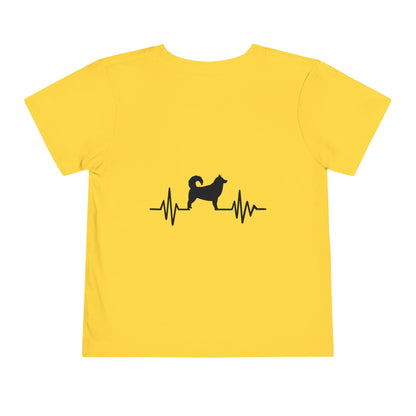 My Heart Beats For Malamutes Toddler Unisex Short Sleeve Crewneck Tee