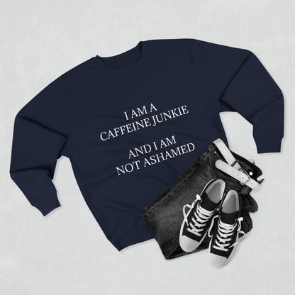 Caffeine Junkie Unisex Crewneck Sweatshirt