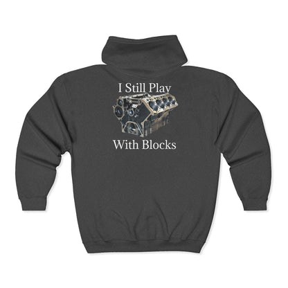 Play With Blocks Unisex Full Zip Hoodie