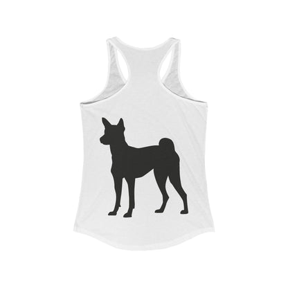 Basenji Silhouette Women's Racerback Tank