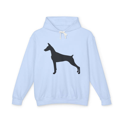 Doberman Silhouette Unisex Lightweight Hoodie