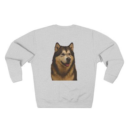 Malamute Head Unisex Crewneck Sweatshirt