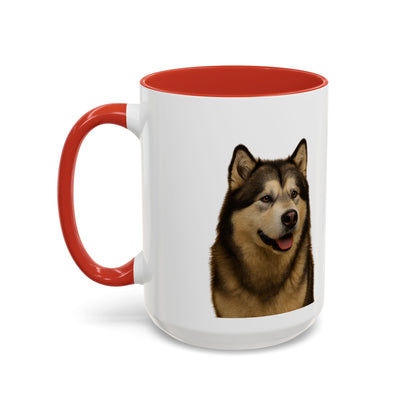Malamute Head 2-Tone Coffee Mug