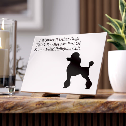 I Wonder Ceramic Photo Tile