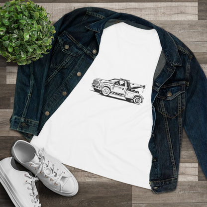 Wheel Lift Tow Truck Women's Short Sleeve Crewneck Tee