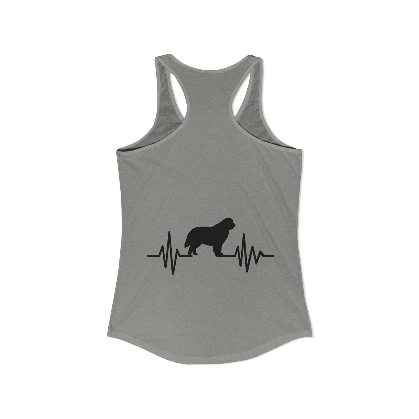 My Heart Beats For Newfies Women's Racerback Tank