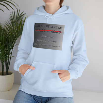 Caffeine Lets Me Unisex Hoodie