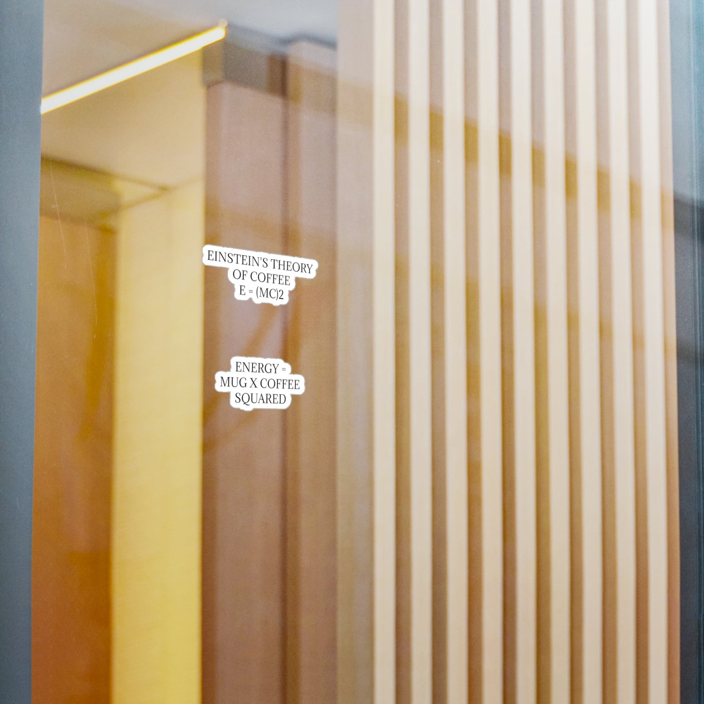 Einstein's Theory Of Coffee Vinyl Decal