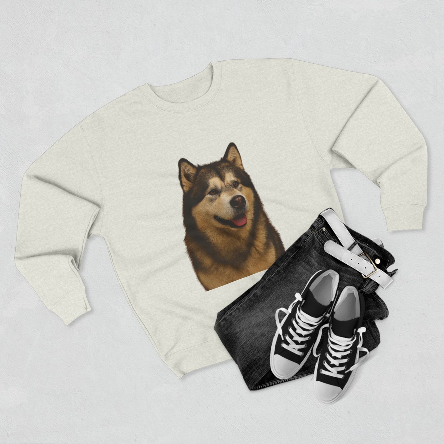 Malamute Head Unisex Crewneck Sweatshirt