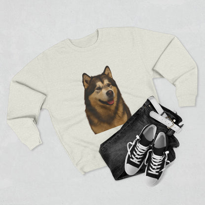 Malamute Head Unisex Crewneck Sweatshirt