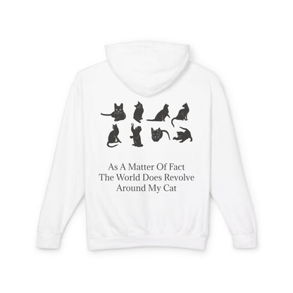 Matter Of Fact Cat Unisex Lightweight Hoodie