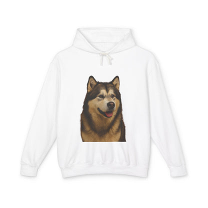Malamute Head Unisex Lightweight Hoodie