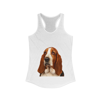 Basset Head Women's Racerback Tank