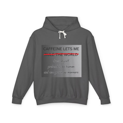 Caffiene Lets Me Unisex Lightweight Hoodie