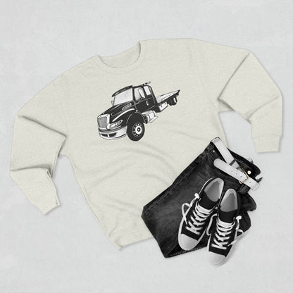 Flatbed Tow Truck Unisex Crewneck Sweatshirt