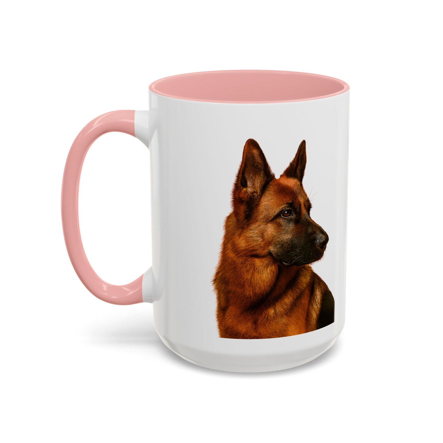 German Shepherd Head 2-Tone Coffee Mug