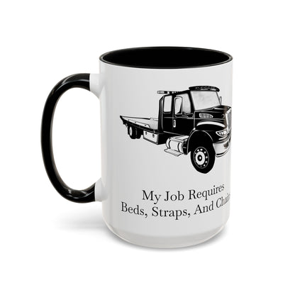 Beds, Straps, And Chains 2-Tone Coffee Mug