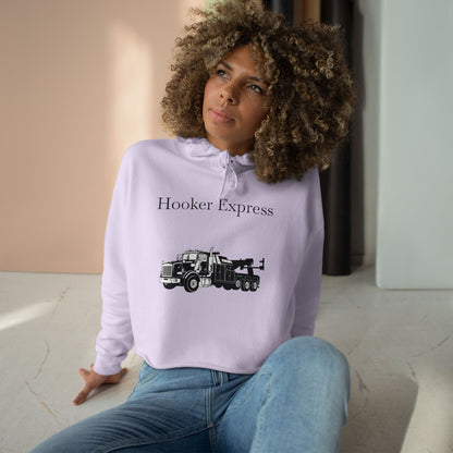 H**ker Express Heavy Tow Truck Women's Crop Hoodie