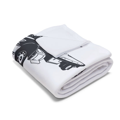 Flatbed Tow Truck Arctic Fleece Blanket