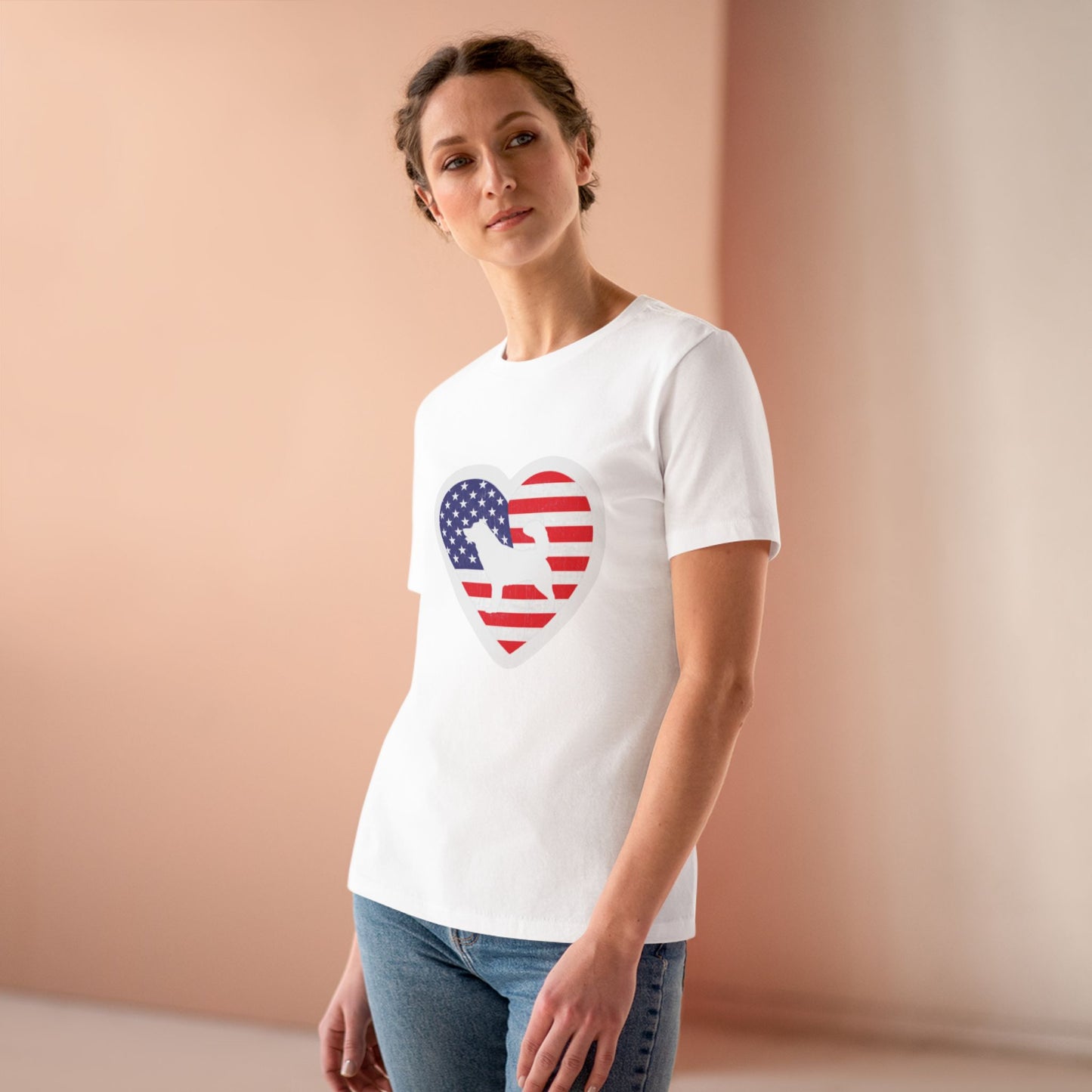 Malamute Flag Women's Short Sleeve Crewneck Tee