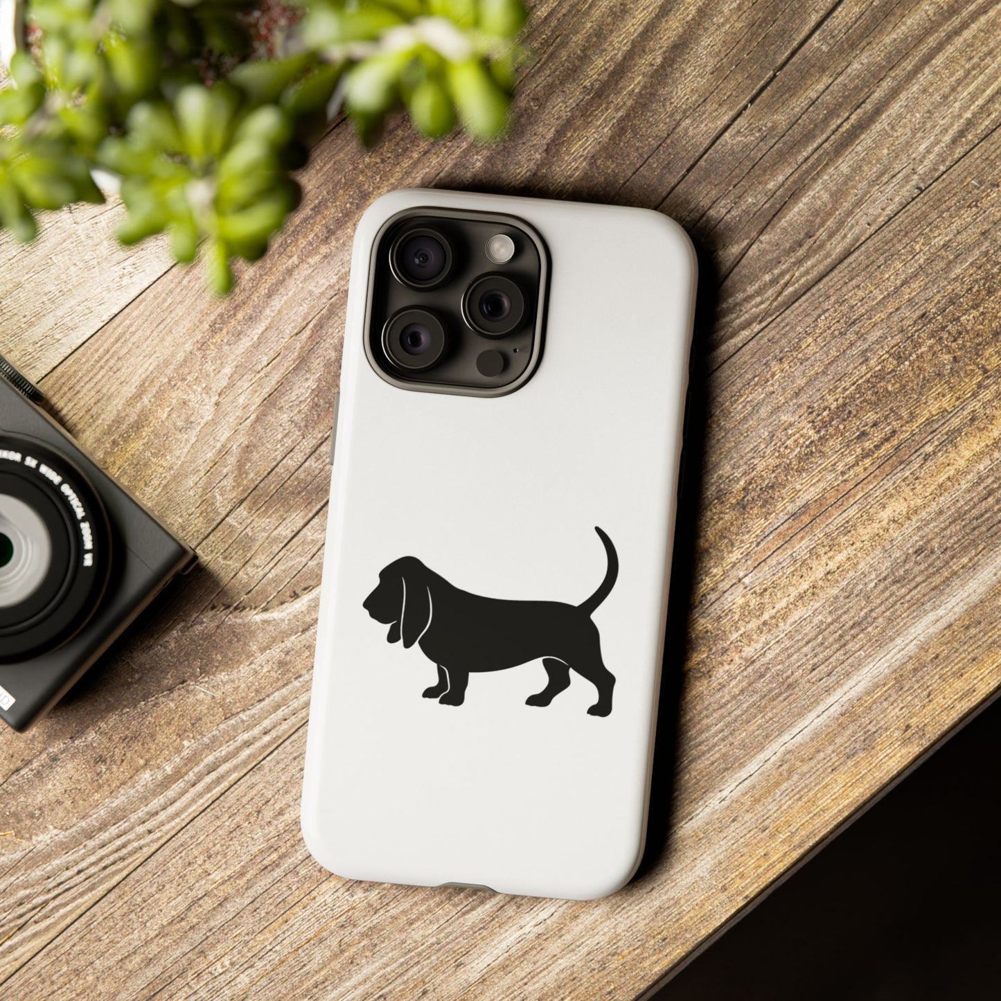 Basset Silhouette iPhone Case