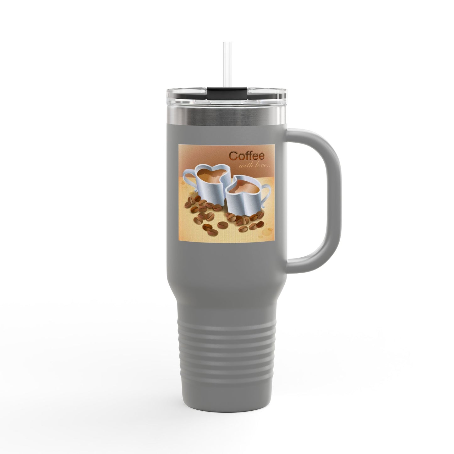 Coffee With Love Insulated Travel Mug