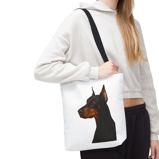 Doberman Head Tote Bag