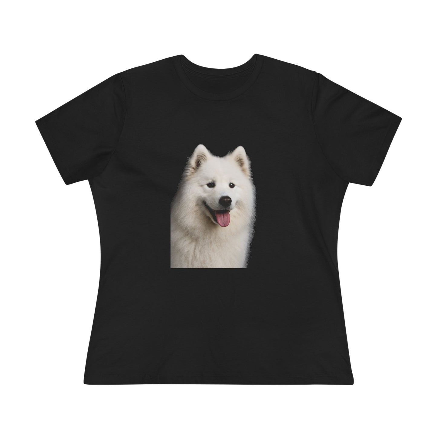 Samoyed Head Women's Short Sleeve Crewneck Tee