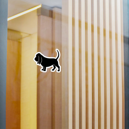 Basset Hound Silhouette Vinyl Decal
