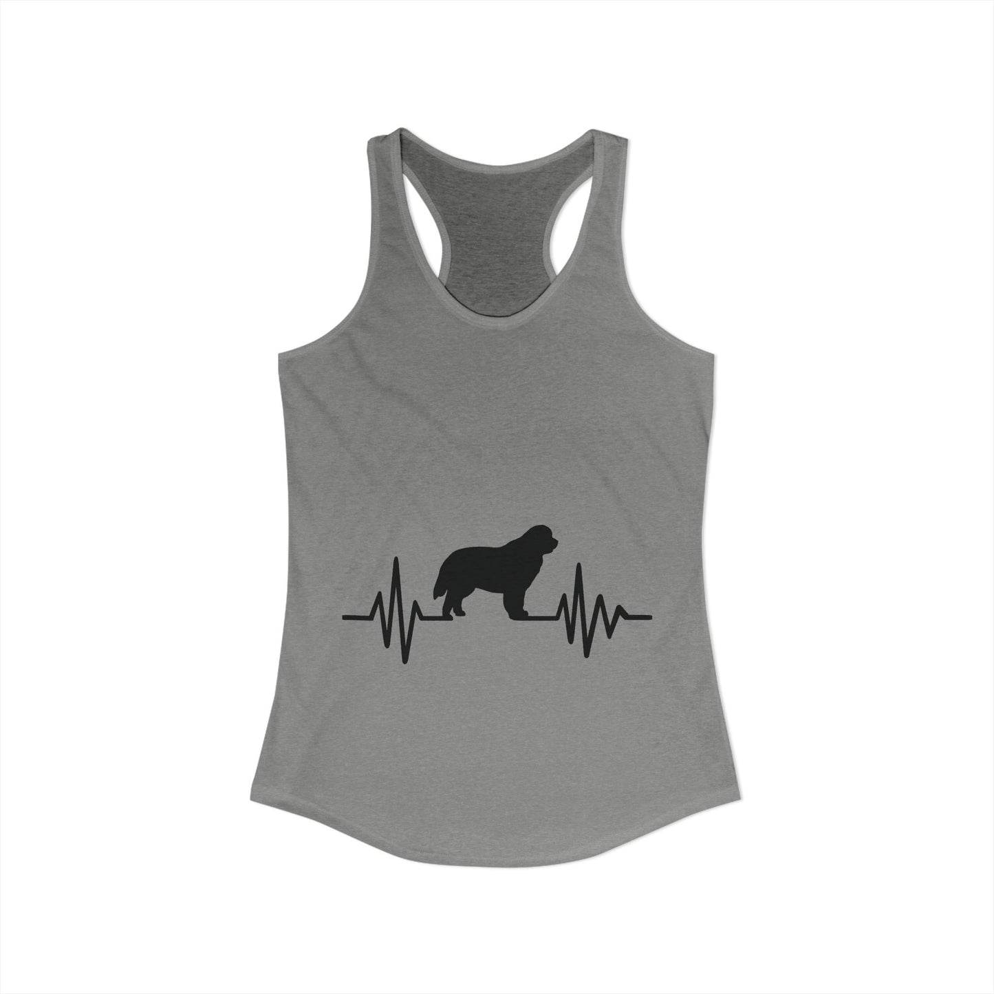 My Heart Beats For Newfies Women's Racerback Tank