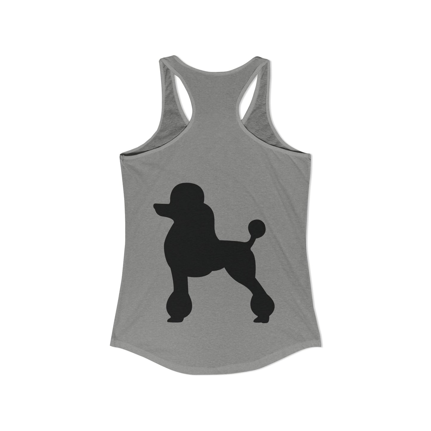 Poodle Silhouette Women's Racerback Tank