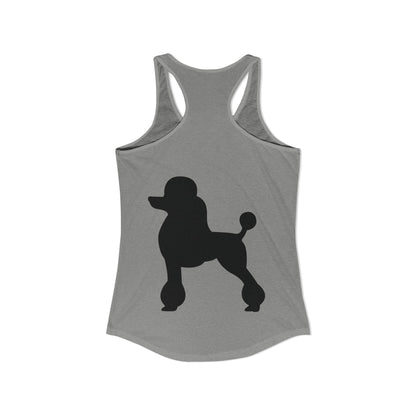Poodle Silhouette Women's Racerback Tank