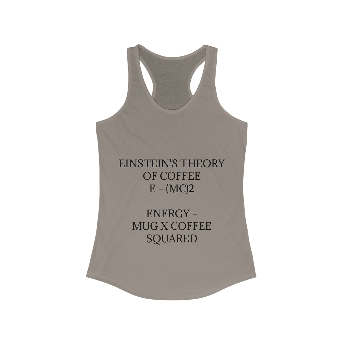 Einstein's Theory Of Coffee Women's Racerback Tank