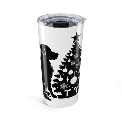 Golden Christmas Tree Tumbler
