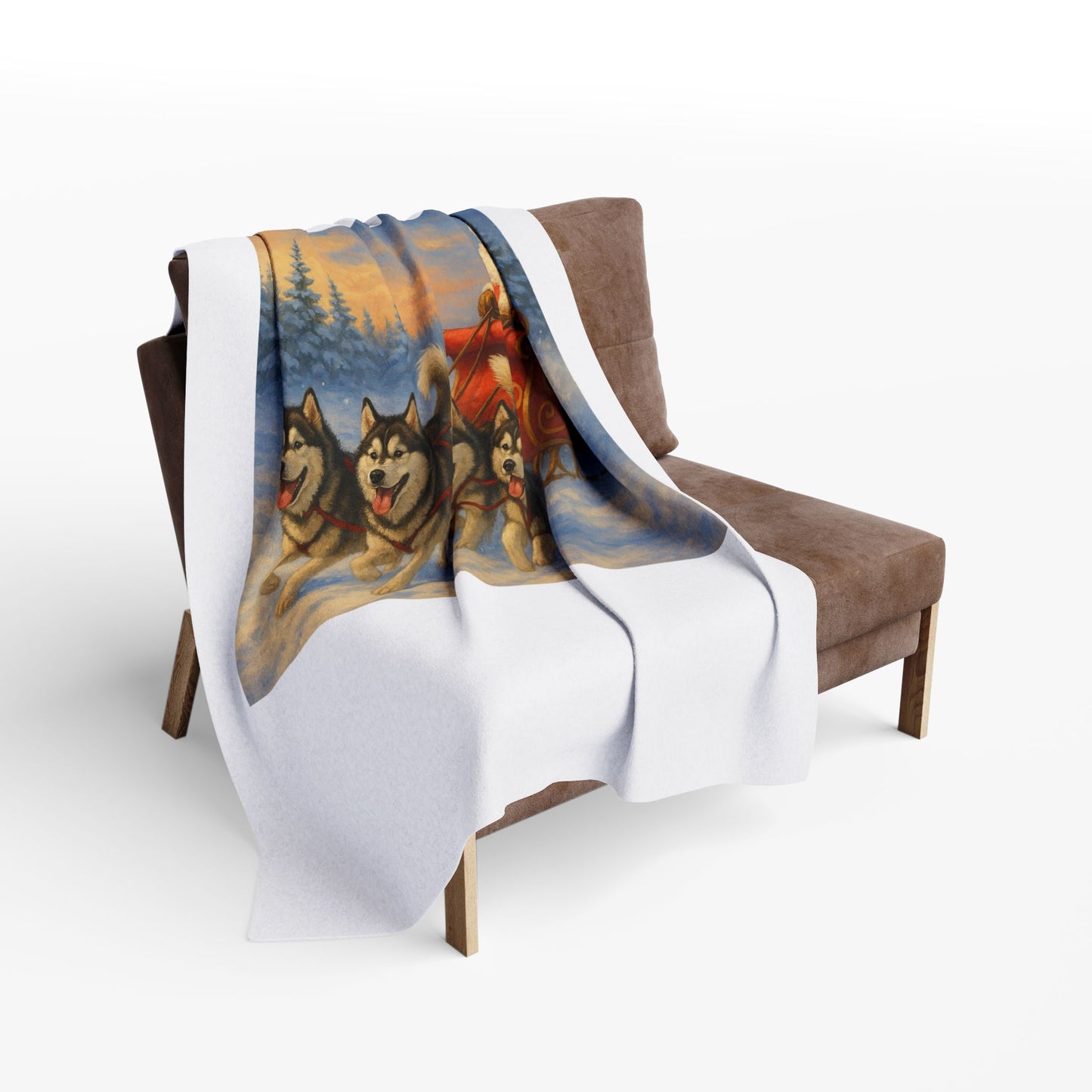 Dashing Through The Snow Arctic Fleece Blanket