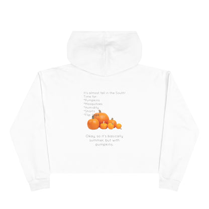 Fall In The South Women's Crop Hoodie