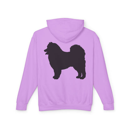 Samoyed Silhouette Unisex Lightweight Hoodie
