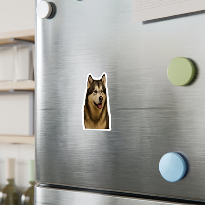 Malamute Head Vinyl Decal