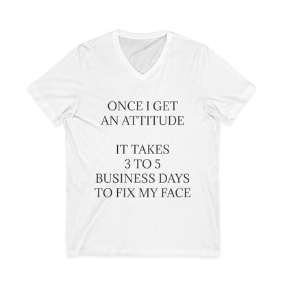 Fix My Face Unisex Short Sleeve V-Neck Tee