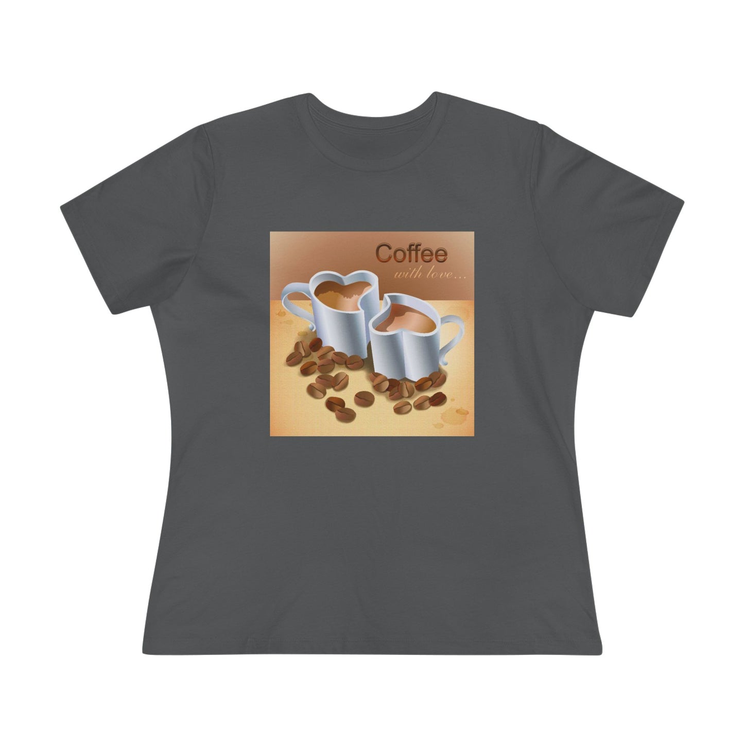 Coffee With Love Women's Short Sleeve Crewneck Tee