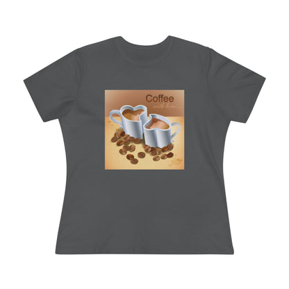 Coffee With Love Women's Short Sleeve Crewneck Tee
