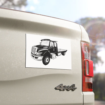 Flatbed Tow Truck Indoor/Outdoor Magnet