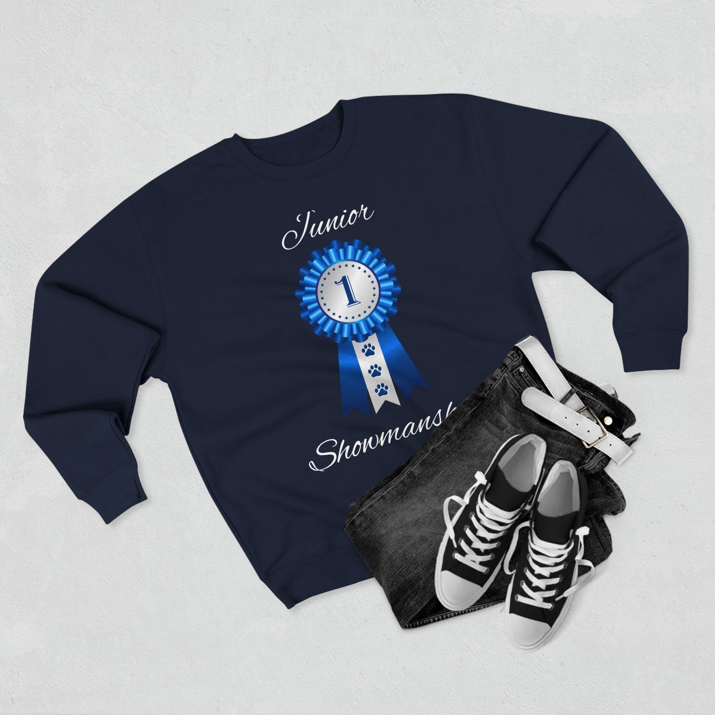 Junior Showmanship Unisex Crewneck Sweatshirt