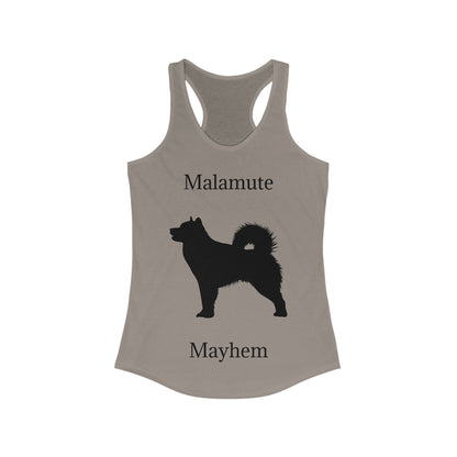 Malamute Mayhem Women's Racerback Tank