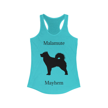 Malamute Mayhem Women's Racerback Tank